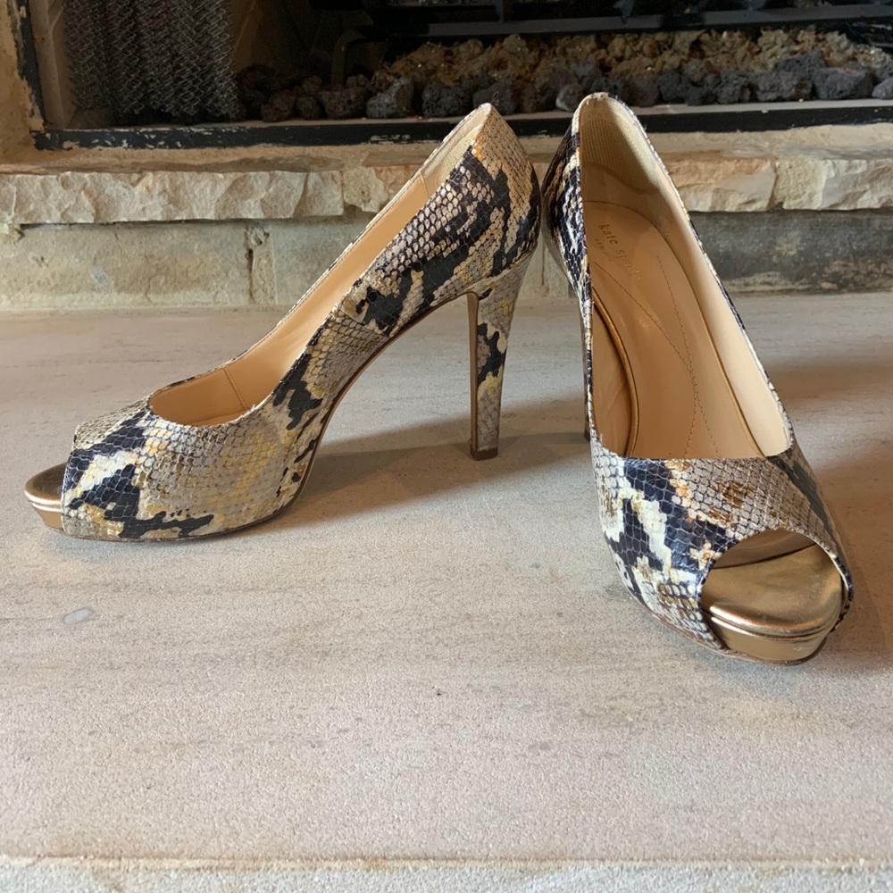 Kate Spade Snake Print Heels